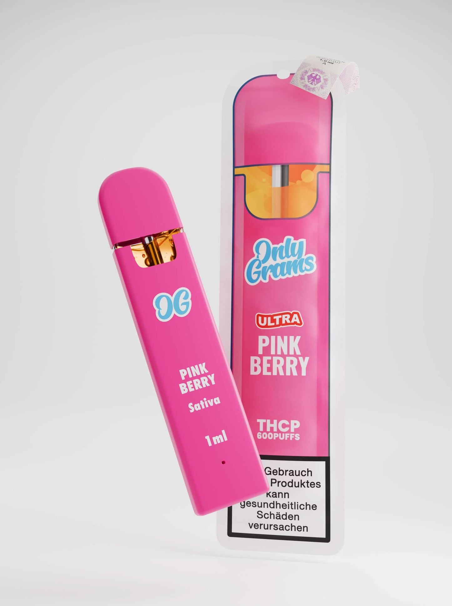 OnlyGrams THCP Einweg Vape - Pink Berry