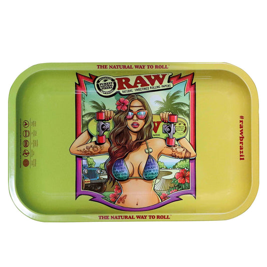 RAW ''Brazil 2'' Rolling Tray Small 27,5 x 17,5 cm
