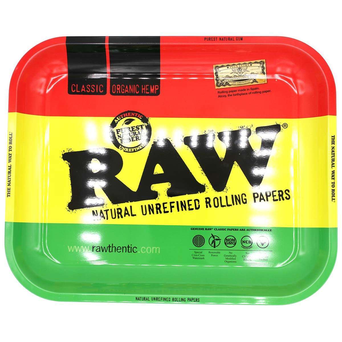 RAW ''Rasta'' Rolling Tray Large 34,0 x 27,5 cm